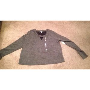 NWT Victoria’s Secret gray sweater long sleeve M